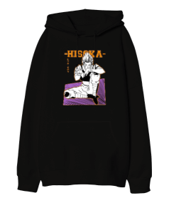 Hunter x Hunter Hisoka Leorio Anime Baskılı Oversize Unisex Kapüşonlu Sweatshirt