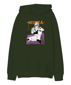 Hunter x Hunter Hisoka Leorio Anime Baskılı Oversize Unisex Kapüşonlu Sweatshirt