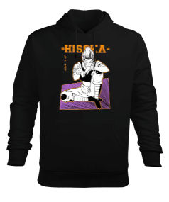 Hunter x Hunter Hisoka Leorio Anime İllüstrasyon Baskılı Erkek Kapüşonlu Hoodie Sweatshirt