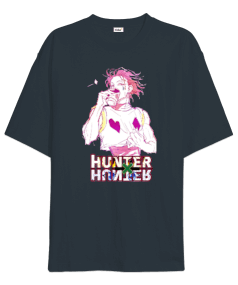 Hunter x Hunter Hisoka Leorio Anime İllüstrasyon Baskılı Oversize Unisex Tişört