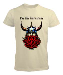 Hurricane Krem Erkek Tişört