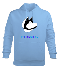 huskies Erkek Kapüşonlu Hoodie Sweatshirt