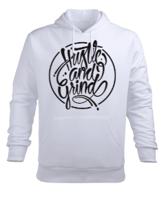 Hustle Gand Tasarımlı Erkek Kapüşonlu Hoodie Sweatshirt