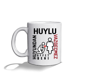 HUYLU HUYUNDAN VAZGEÇMEZ Beyaz Kupa Bardak