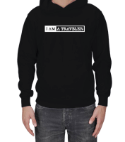 I Am A Traveler Erkek Kapüşonlu Hoodie Sweatshirt