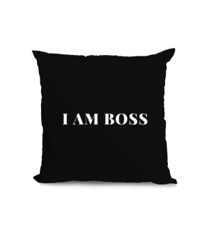 I AM BOSS Kare Yastık