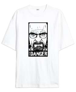 I Am Danger - Ben Tehlikeyim - Breaking Bad Beyaz Oversize Unisex Tişört