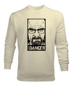 I Am Danger - Ben Tehlikeyim - Breaking Bad Krem Erkek Sweatshirt