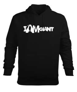 I Am Giant - Ben Devim Siyah Erkek Kapüşonlu Hoodie Sweatshirt