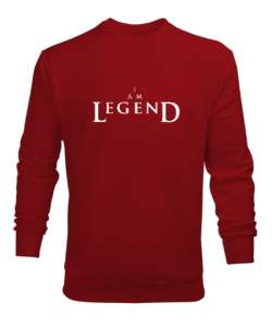 I Am Legend - Ben Efsaneyim Kırmızı Erkek Sweatshirt