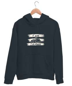 I am not old, Im classic: Yaşlı değil, klasiğim Füme Unisex Kapşonlu Sweatshirt