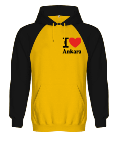 I LoVe Ankara Orjinal Reglan Hoodie Unisex Sweatshirt