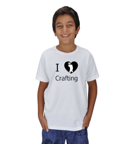 I love Crafting - Minecraft Çocuk Unisex