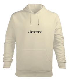 I love you Erkek Kapüşonlu Hoodie Sweatshirt