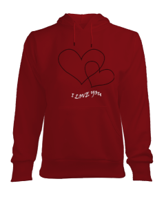 I love you Kadın Kapşonlu Hoodie Sweatshirt