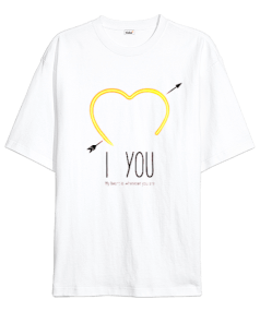 I love you Oversize Unisex Tişört