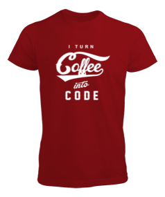 I Turn Coffee into Code Erkek Tişört