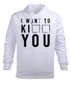 I Want Serisi Erkek Sweatshirt Erkek Kapüşonlu Hoodie Sweatshirt