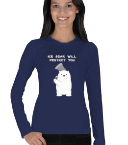 Ice Bear Kadın Uzun Kol