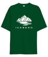 Iceberg - Buz Dağı Çimen Yeşili Oversize Unisex Tişört - Thumbnail