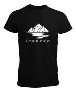 Iceberg - Buz Dağı Siyah Erkek Tişört