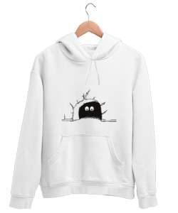 İçimdeki Fare - Mouse Beyaz Unisex Kapşonlu Sweatshirt