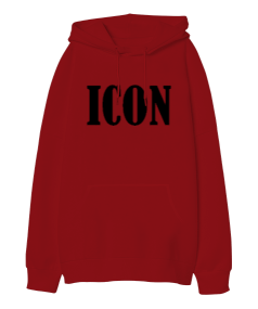 Icon Oversize Unisex Kapüşonlu Sweatshirt