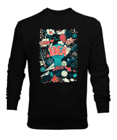 İdea Fikir Sanat Tasarımlı Erkek Sweatshirt