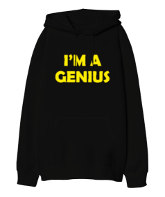 Im A Genius Oversize Unisex Kapüşonlu Sweatshirt