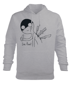 Im Fine Erkek Kapüşonlu Hoodie Sweatshirt