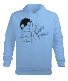 Im Fine Erkek Kapüşonlu Hoodie Sweatshirt