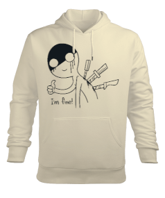 Im Fine Erkek Kapüşonlu Hoodie Sweatshirt