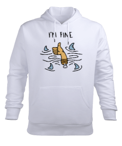 Im Fine Erkek Kapüşonlu Hoodie Sweatshirt