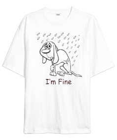 Im Fine Oversize Unisex Tişört