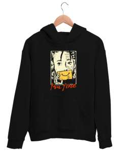 Im Fine - Woman- Ben İyiyim - Gözyaşı - Maske Siyah Unisex Kapşonlu Sweatshirt