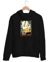 Im Fine - Woman- Ben İyiyim - Gözyaşı - Maske Siyah Unisex Kapşonlu Sweatshirt - Thumbnail