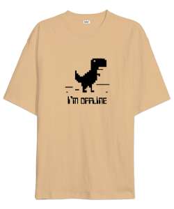 Im Offline - Çevrimdışı Camel Oversize Unisex Tişört