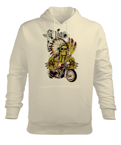 Indian Motorcu Erkek Kapüşonlu Hoodie Sweatshirt