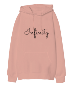 İnfinity Oversize Unisex Kapüşonlu Sweatshirt