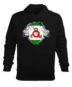 Inguşetya Bayrağı,Inguşetya logosu. Erkek Kapüşonlu Hoodie Sweatshirt