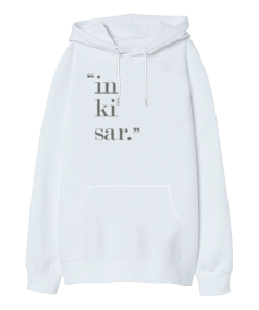 İnkisar Oversize Unisex Kapüşonlu Sweatshirt