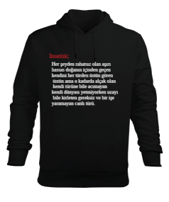 insanlık Erkek Kapüşonlu Hoodie Sweatshirt