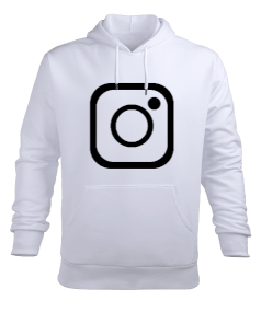 İnstagram Erkek Kapüşonlu Hoodie Sweatshirt