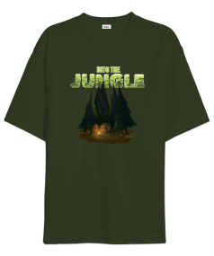 Into The Jungle Camp Doğa Oversize Unisex Tişört