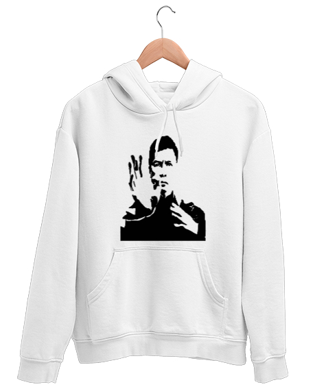 Tisho - İp Man Beyaz Unisex Kapşonlu Sweatshirt