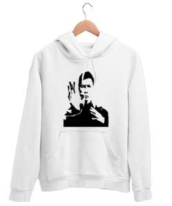 İp Man Beyaz Unisex Kapşonlu Sweatshirt