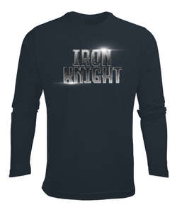 Iron Knight - Demir Şövalye Füme Erkek Uzun Kol Yazlık Tişört