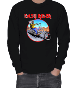 IRON MAIDEN - EASY RIDER ERKEK SWEATSHIRT