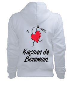 İronik Sevgili Kombini Kadın Kapşonlu Hoodie Sweatshirt