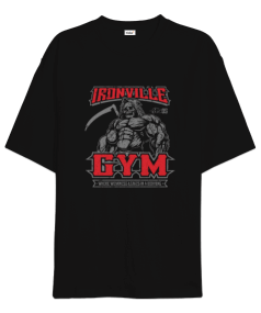 Ironville GYM Vücut Geliştirme Bodybuilding Fitness Tasarım Oversize Unisex Tişört